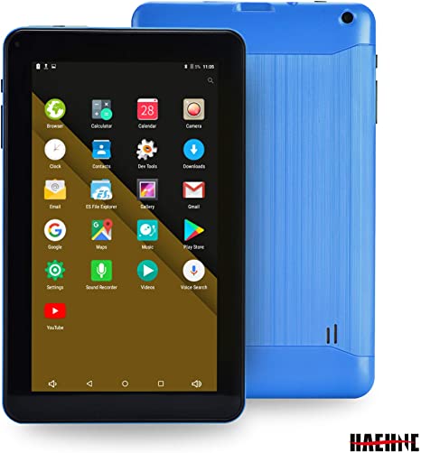 Haehne 9 Inch Tablet PC, Google Android 6.0 Quad Core,800480 Screen, 1.3GHz, Dual Cameras, 1GB RAM 16GB ROM, 3000mAh,Bluetooth, WiFi (Blue)