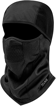 TEUME Balaclava Ski Mask- Windproof Balaclava for Men Women Bike Face Mask Bicycle Balaclavas Cold Weather Face Mask in Winter for Skiing Snowboarding Motorcycling (Black1)