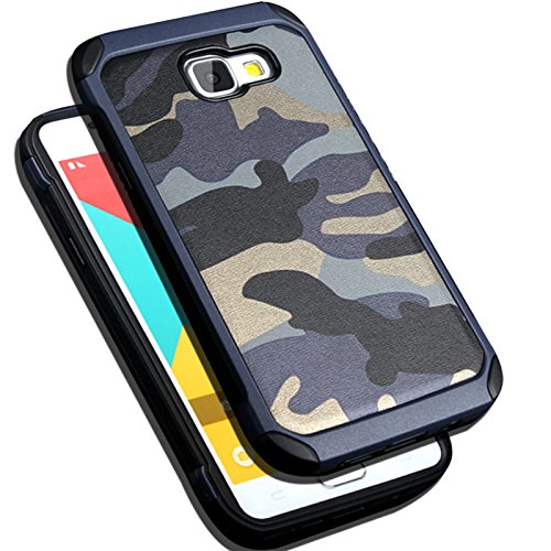 Samsung Galaxy S7 caseLizimandu Dual Layer Protective Hybird Armor Case Camouflage Feature for Samsung Galaxy S7Blue