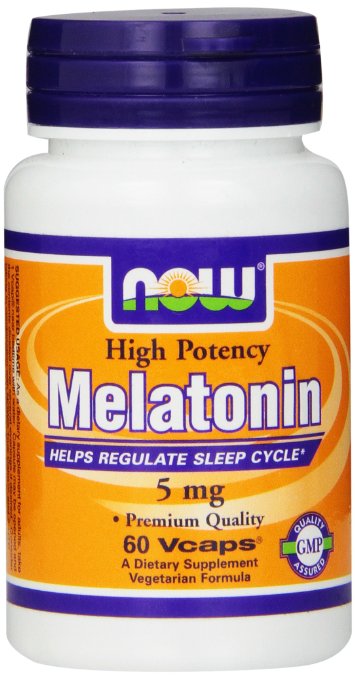 Now Foods Melatonin 5mg, Veg-capsules, 60-Count