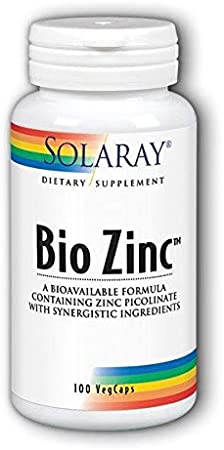 Bio Zinc 15mg Solaray 100 VegCaps