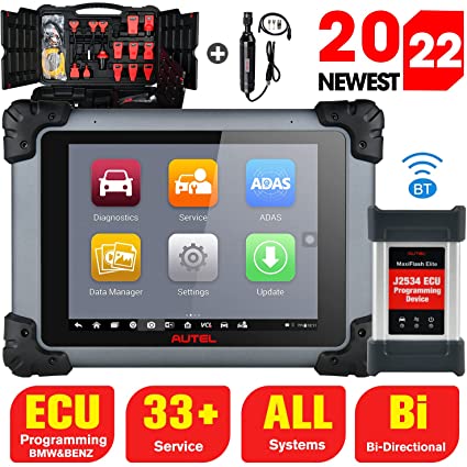 Autel MaxiSys MS908S Pro Diagnostic Scan Tool with $60 MV108 for Workshops, Upgraded of Maxisys Elite/MK908P, ECU Programming and Online Coding, Full Diagnostics & 31  Services, Bi-Directional Control