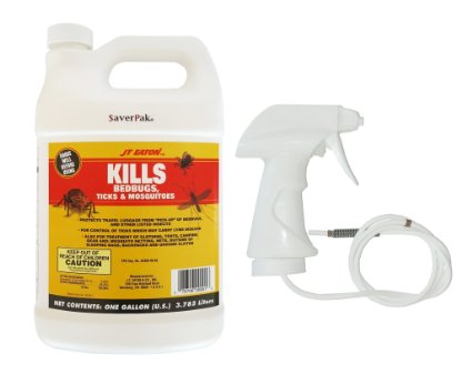$averPak Single - 1 One Gallon Container of JT Eaton Kills Bedbugs, Ticks & Mosquitoes Permethrin Clothing & Gear Treatment with Sprayer