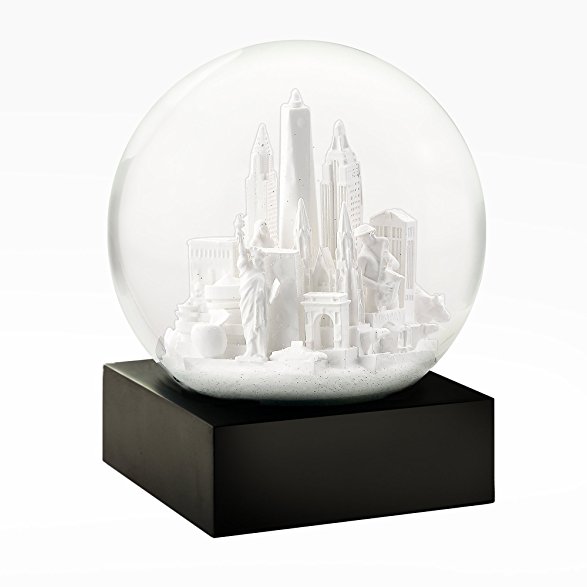 New York City White Cool Snow Globe by CoolSnowGlobes