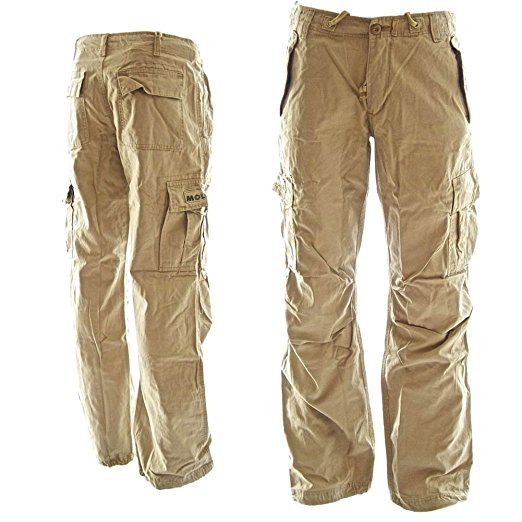 Rope-Belted Backpackers Cargo Pants - 100% Cotton Tough Durable Ladies Combats