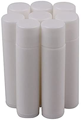 Goege 5ml/5g White Plastic Empty Lip Balm Containers Lipstick Tubes 50Pcs