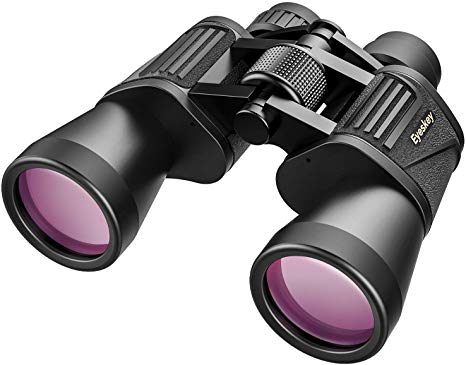 Eyeskey 10x50 Powerfull Porro Binoculars for Adults with Low Light Night Vision, HD Binocular for Bird Watching Traveling Concerts Sports Games and Sightseeing