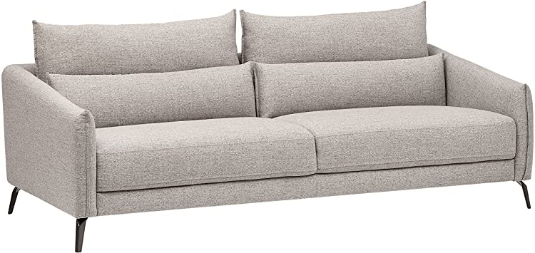 Rivet Berkshire Mid-Century Modern Sofa Couch, 82.6"W, Grey