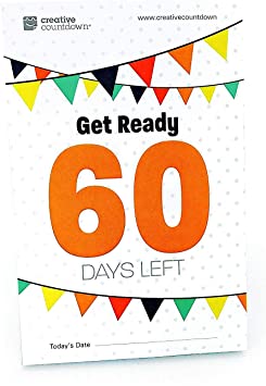 Creative Countdown Tear Off Countdown Calendar 60-Days