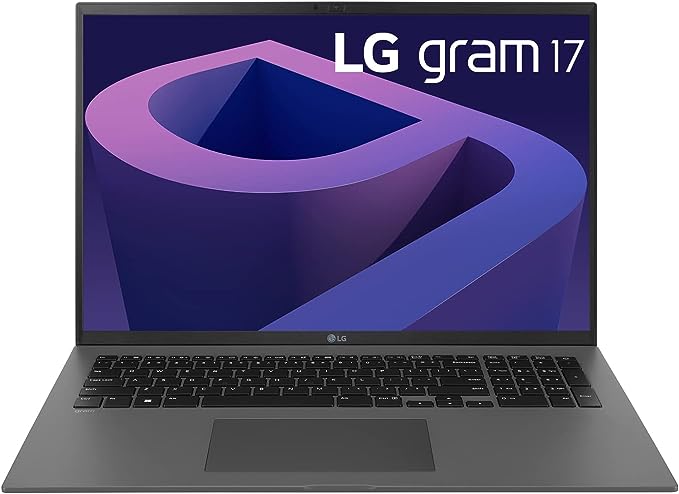 LG Gram (2023) Ultra Lightweight Laptop | 12th Gen. Intel Core i7, 16GB DDR5 RAM, 1TB SSD | 17" Anti-Glare IPS Display, Windows 11 | Wi-Fi 6, Bluetooth 5.1, Fingerprint Reader