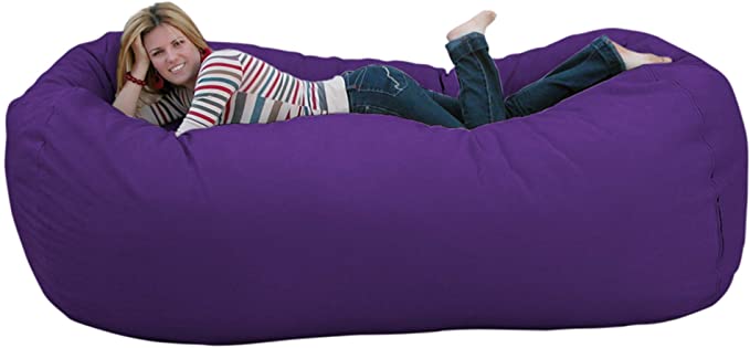 Cozy Sack 8-Feet Bean Bag Chair, X-Large, Purple