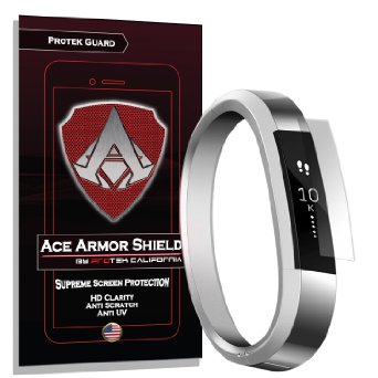 Ace Armor Shield (6 PACK) Screen Protector for the fitbit Alta with free lifetime Replacement warranty