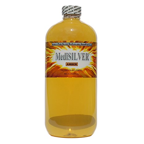 MediSILVER AMBER (20 ppm Traditional Colloidal Silver) - 500 mL