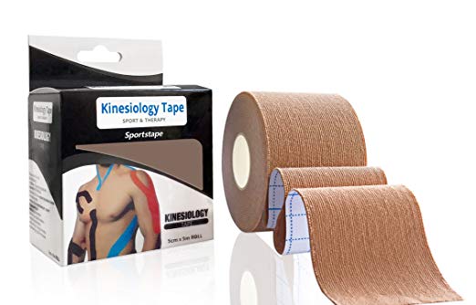 Oternal Kinesiology Tape for Athletes Sport, 1 Roll, 170% Elastic Stretch, Uncut 2 inch x 16.4 Feet of Continuous roll, Water Resistant, Reduce Pain and Injury Recovery