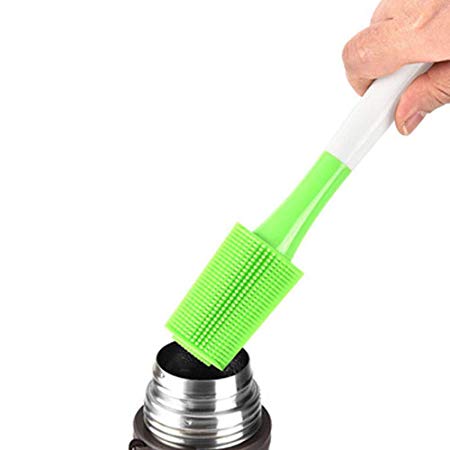 Wecando Silicone Bottle Brush Cup Cleaning Brush Scrubber for Washing Glasses, Sport Bottles, Baby Bottles, Pitchers, Thermoses, Jars, Non-Stick Pot Pan Dish Bowl, Water Cups, Coffee Mugs