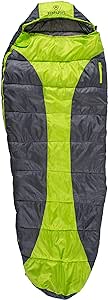 Stansport Stansport Trekker - 86 In X 34 In Mummy Sleeping Bag, Green/Gray