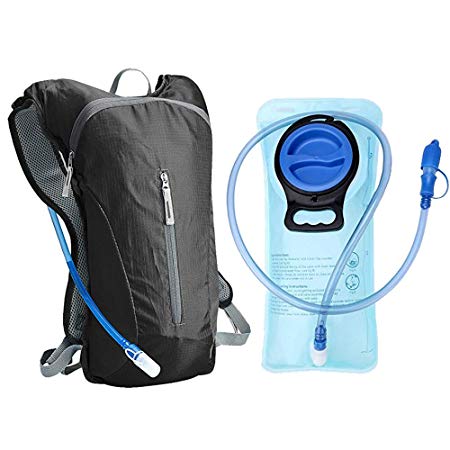ZUKKA Hydration Backpack with 2L Water Bladder,Lightweight Pack Perfect for Cycling Hiking Climbing Fits Men & Women