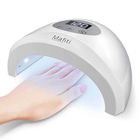 48W Led UV Nail Lamp Dryer for Curing Gel Polish Home Gel Manicure Pedicure UV Light for Gel Nails and Toe Nails with 5 Timer Automatic Sensor