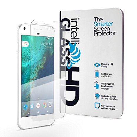 Pixel XL intelliGLASS HD 0.2mm [2-Pack] The Smarter Pixel Glass Screen Protector by intelliARMOR To Guard Against Scratches and Drops. HD Clear With Max Touchscreen Accuracy.