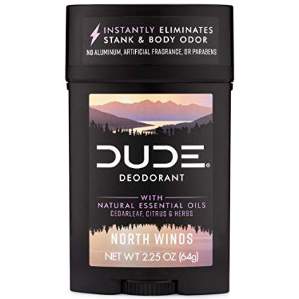 Dude Products Natrual Deodorant Stick, northwinds, 2.25 Ounce