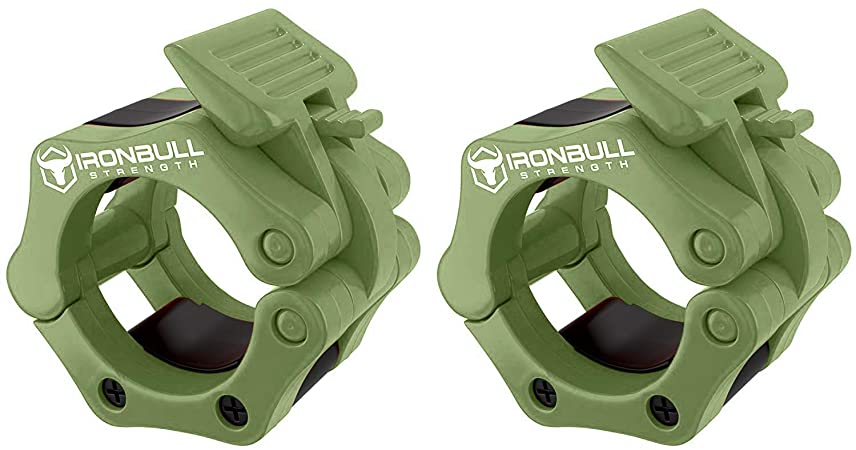 Olympic Barbell Clamps (Pair) – Locking 2" Olympic Size Weight Collars - Quick Release Collar Clips – Bar Clamps Great for Weight Lifting, Olympic Lifts, Gym and Strength Training