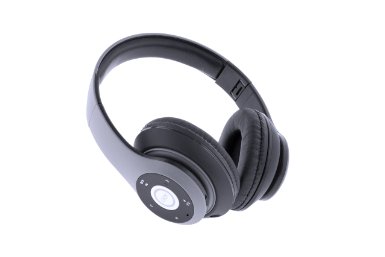 P26 iJoy Matte Finish Premium Rechargeable Wireless Headphones Bluetooth Over Ear Headphones Foldable Headset (Stealth)