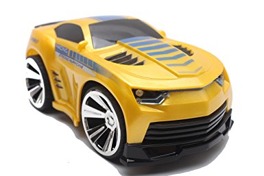 RushGo Rechargeable Voice Control Car,Command by Smart Watch,Creative Voice-activated Remote Control Car(Yellow)