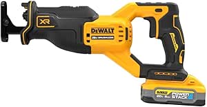 DEWALT 20V MAX Reciprocating Saw, Cordless, Battery and Charger Included (DCS382H1)