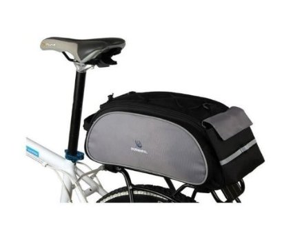 Roswheel Bike Rack Bag Seat Cargo Bag Rear Pack Trunk Pannier Handbag New Black