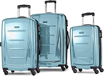 Samsonite Winfield 2 Hardside Expandable Luggage with Spinner Wheels, Ice Blue, 3-Piece Set (20/24/28)