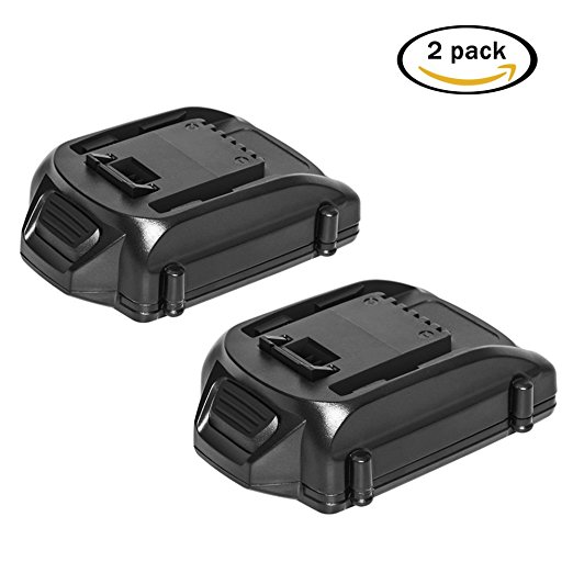 easyDecor 2 Pack 2.0Ah 20V Li-on Replacement Battery for Worx WA3525 WA3520 WG151s WG155s WG251s WG540s WG890 WG891