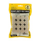 Smart Surface 8725 Heavy Duty Self Adhesive Furniture Felt Pads 1-Inch Round Oatmeal 96-Piece Value Pack in Resealable Bag