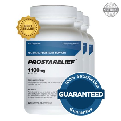 ProstaRelief (3 Pack) - All Natural Supplement to Promote Prostate Health - Safe and Natural Prostate Support Ingredients