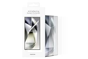 Samsung Polycarbonate Galaxy S24 Ultra 5G Anti-Reflecting Screen Protector for Cellphone, Transparent