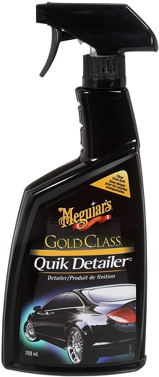 Meguiar's Gold Class Premium Quik Detailer - G7624C, Black/Yellow 709 ml (Pack of 1)