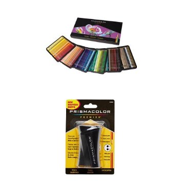 Prismacolor Premier Soft Core Colored Pencil, Set of 150 Assorted Colors with Pencil Sharpener