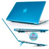 mCover High Quality Polycarbonate Hard Case Shell  Cover for Apple Macbbok Air 13 inch  Model A1466 and A1369  - Aqua