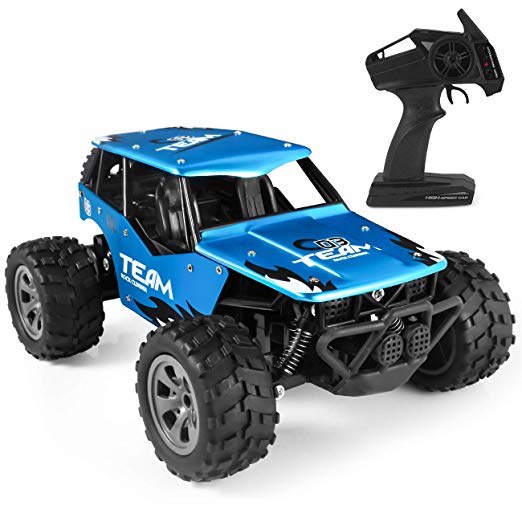 RC Car Toys, Off Road Cars Vehicle 4WD 2.4Ghz 1/16 Crawlers Off Road Vehicle Toy Remote Control Car, Best Gift for Kids and Adults