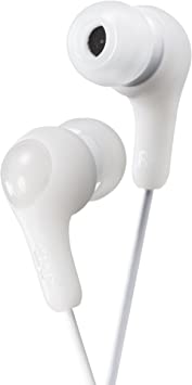 JVC Cool & Comfortable Gumy Plus Earbuds Raspberry White (HAFX7W)