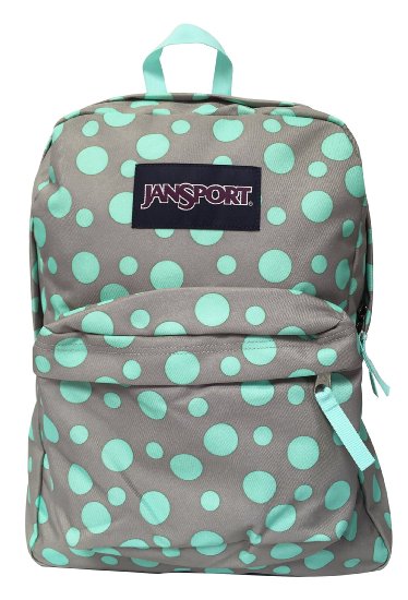 Classic Jansport Superbreak Backpack (Grey Rabbit Sylvia Dot (T5010BE))