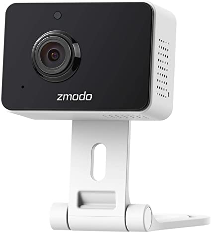 Zmodo Mini Pro, 1080P Plug-in Wireless Security Camera, Indoor Smart Home Camera with AI Motion Detection, Night Vision, 2-Way Audio, Phone App, Alexa and Google Assistants Available