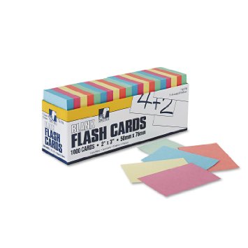 Blank Flash Card Dispenser Box Card Size 2'' x 3'' 1000 cards