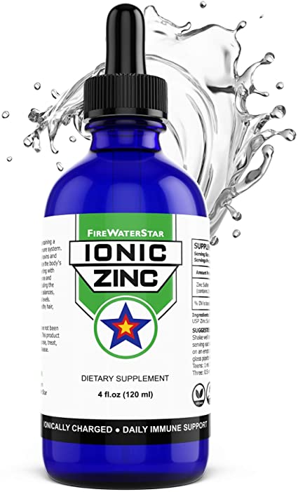Zinc Liquid Drops - Ionic Zinc Sulfate - 4oz - Organic - Non-GMO - Vegan - Natural Immune System Support for Adults and Kids