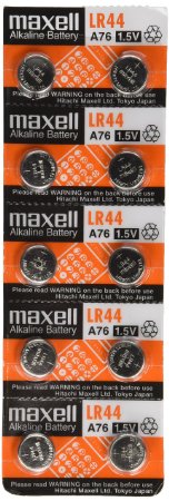 Maxell LR44 Batteries 10 Pack