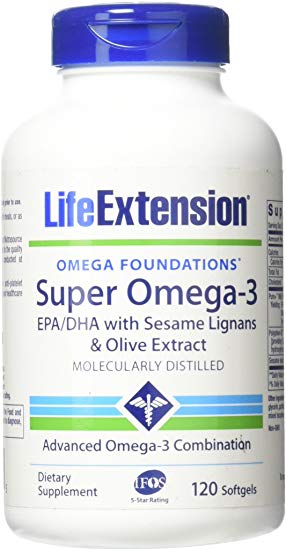 Super Omega-3 EPA/DHA with Sesame Lignans & Olive Extract 120 softgels-Pack-2