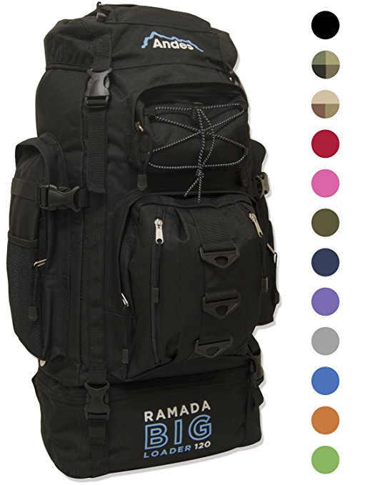 Andes Ramada 120L Extra Large Hiking Camping Backpack/Rucksack Luggage Bag