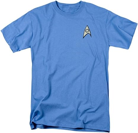 A&E Designs Star Trek Spock Shirt - Science Uniform Adult Tee