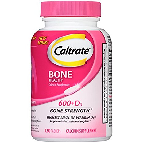 Caltrate 600 D3, Calcium and Vitamin D Supplement Tablet, 600 mg (120 Count)