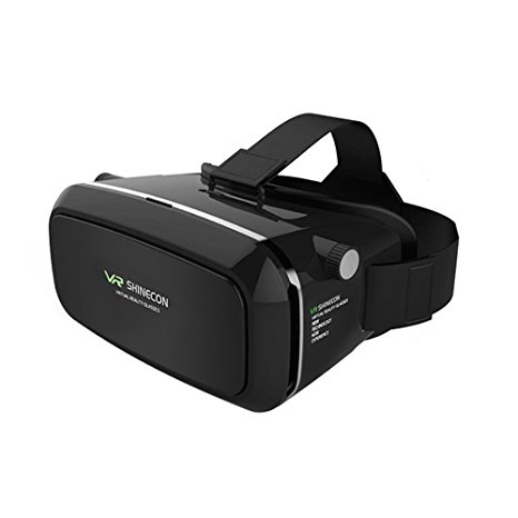 3D VR Glasses, 3D VR Headset Virtual Reality Box with Adjustable Lens and Strap for 4.0~6.0 inch Mobile Phones