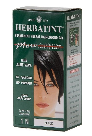 Herbatint Herbal Haircolor Permanent Gel 1N Black 4.50 oz